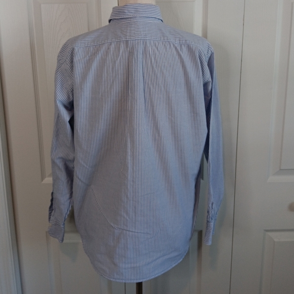 Blue Pin Striped Ralph Lauern Boy's Shirt - Picture 2 of 6